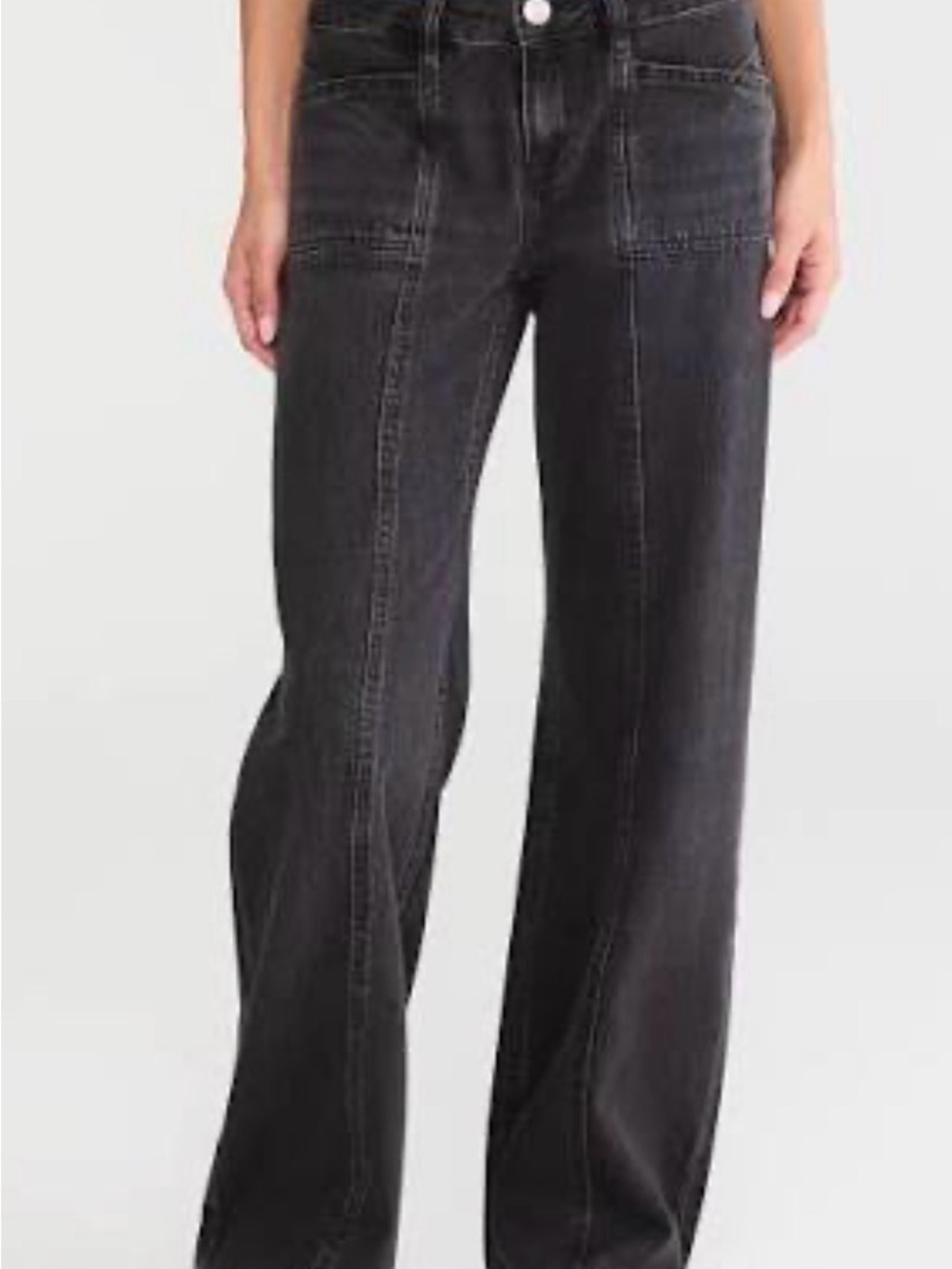 Aeropostale Black wide leg, baggy jeans, size 8